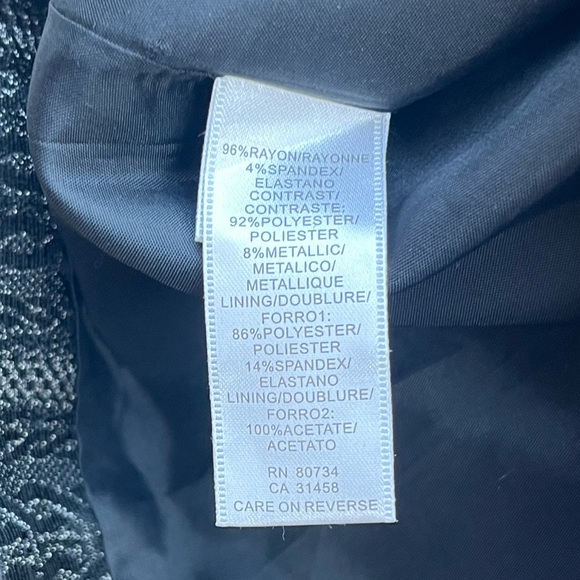 🆕 BCBGMAXAZRIA Women's Black Strapless Knee Length Cocktail Dress Size 2 - Picture 10 of 14